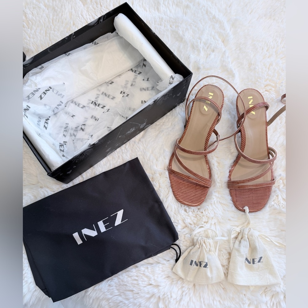 Inez Women's Strappy Sandals - Brown